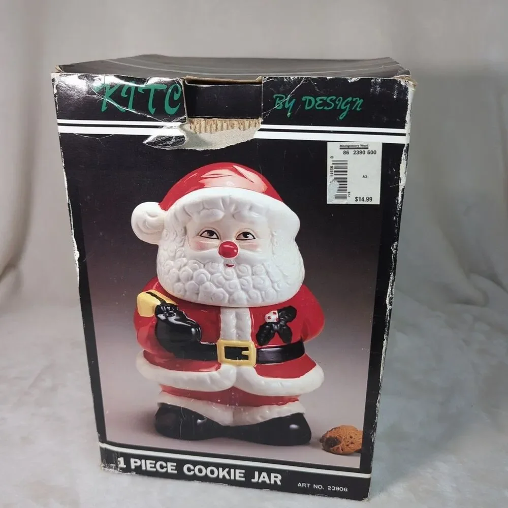 Santa Claus Ceramic Cookie Jar 11
